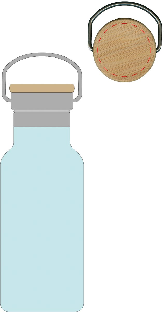 mittig auf Deckel (Ø 4,5 cm)