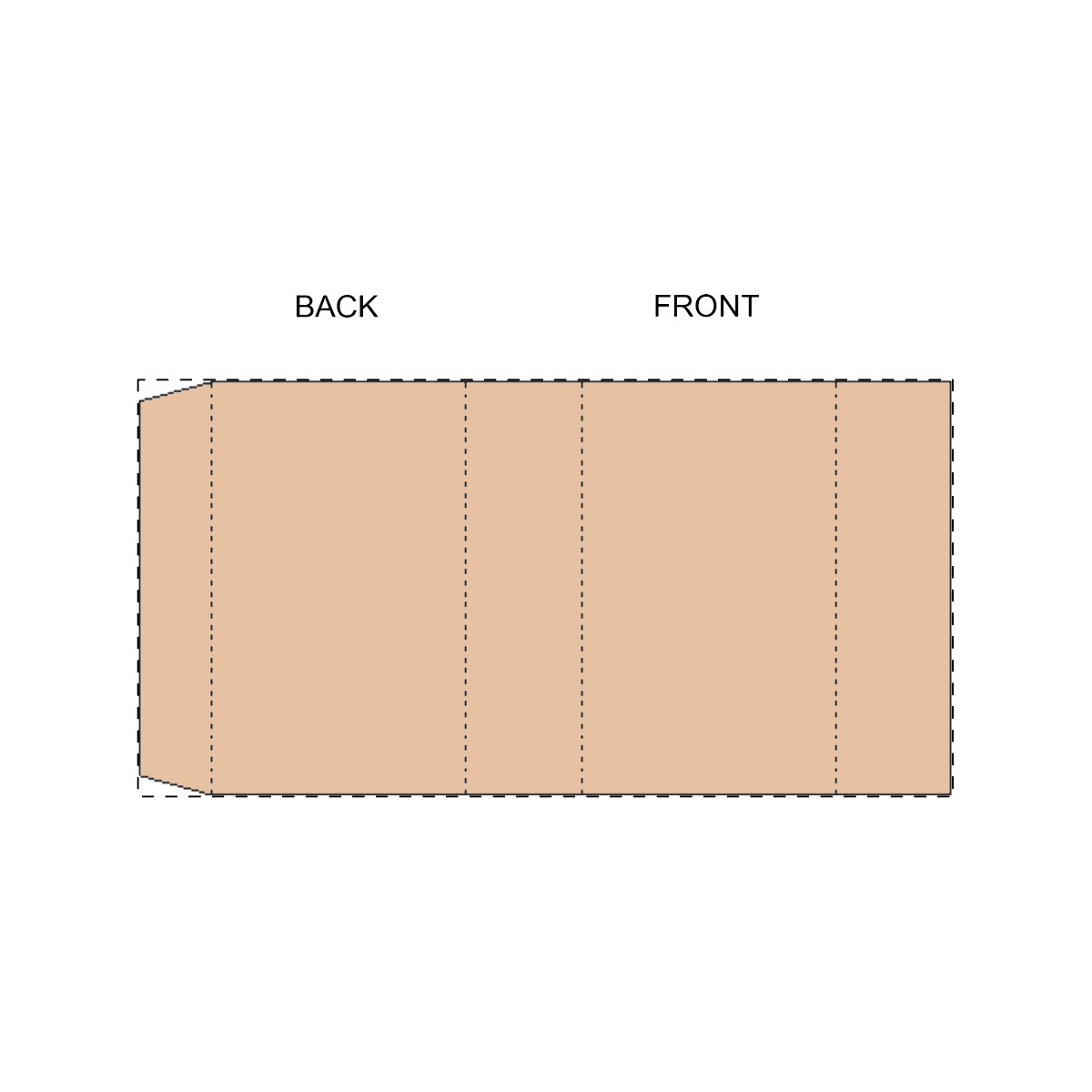 Maßgefertigte Kraft-Papierbanderole (148 x 75 mm)