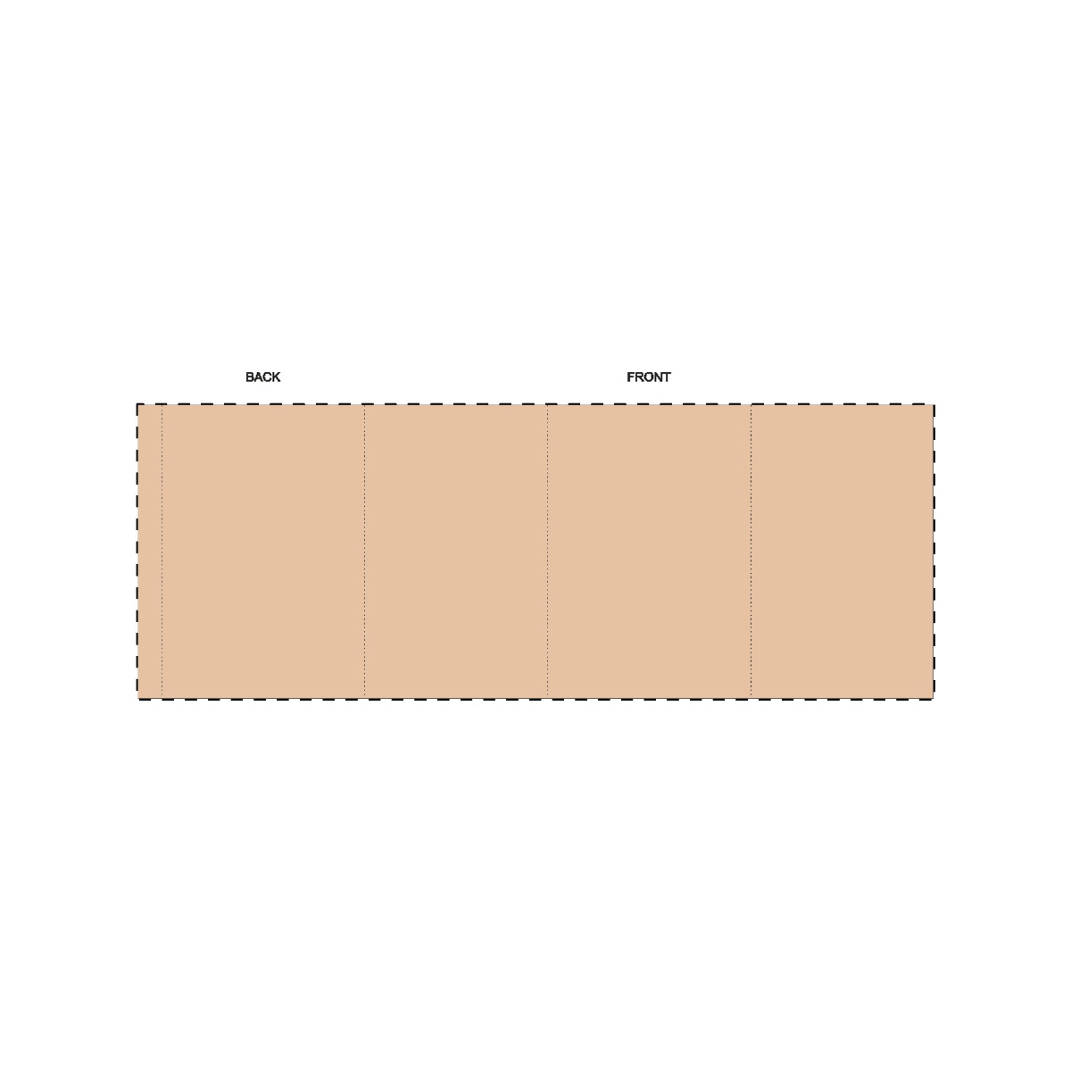 Maßgefertigte Papierbanderole (328 x 125 mm)