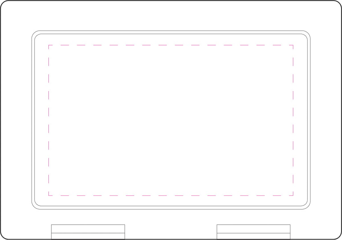 auf Deckel mittig (13x8 cm)