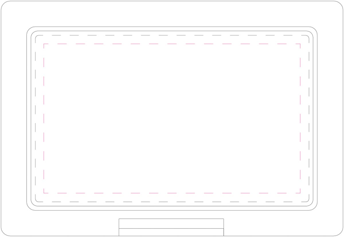 auf Deckel (12x7 cm)