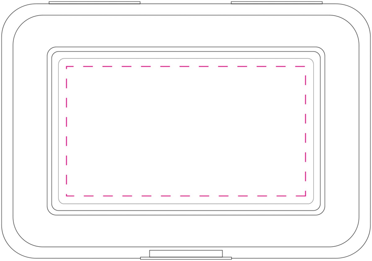 auf den Deckel (5,7x10,5 cm)