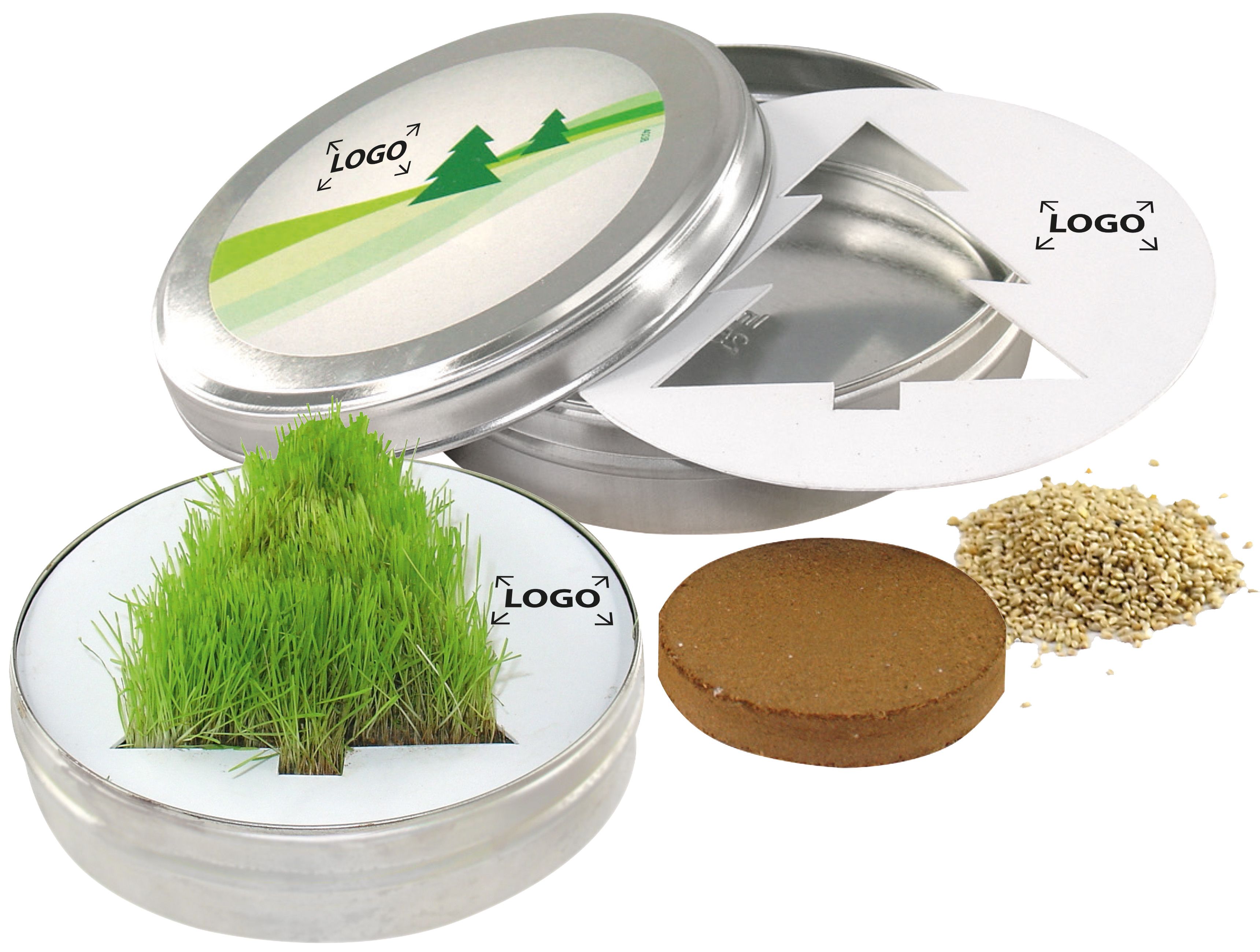 auf das Deckel-Etikett (Ø 8,8 cm)