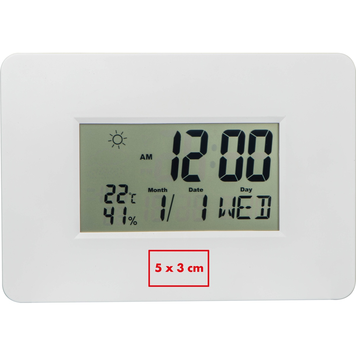 Unterhalb des Displays (5 x 3 cm)
