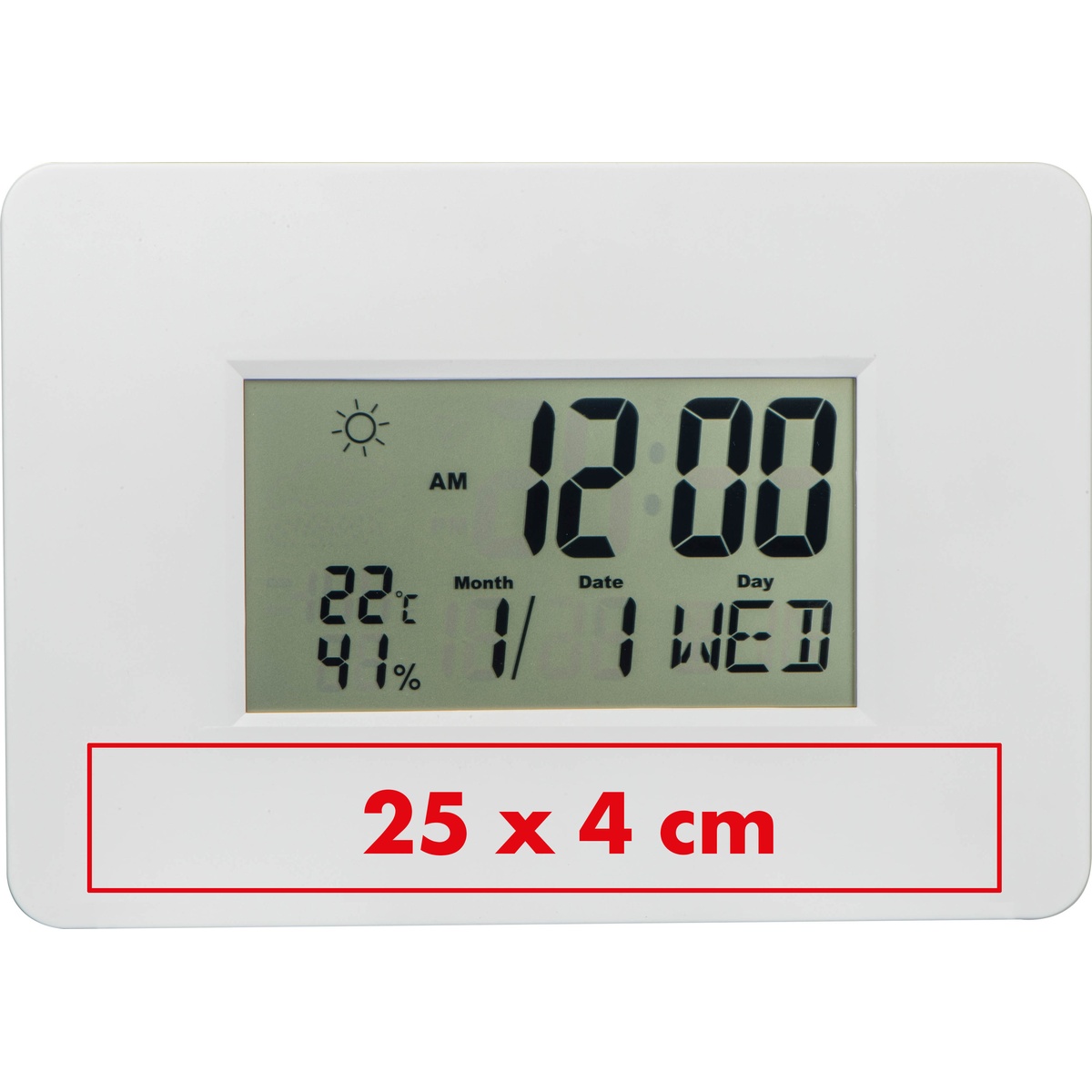 Unterhalb des Displays (25 x 4 cm)