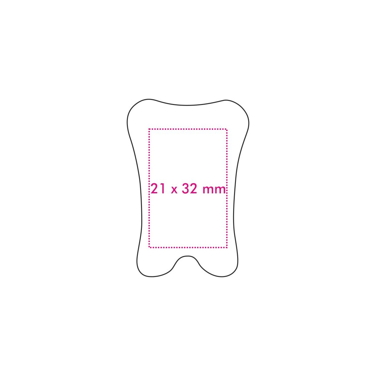 Rückseite (2,1 x 3,2 cm)