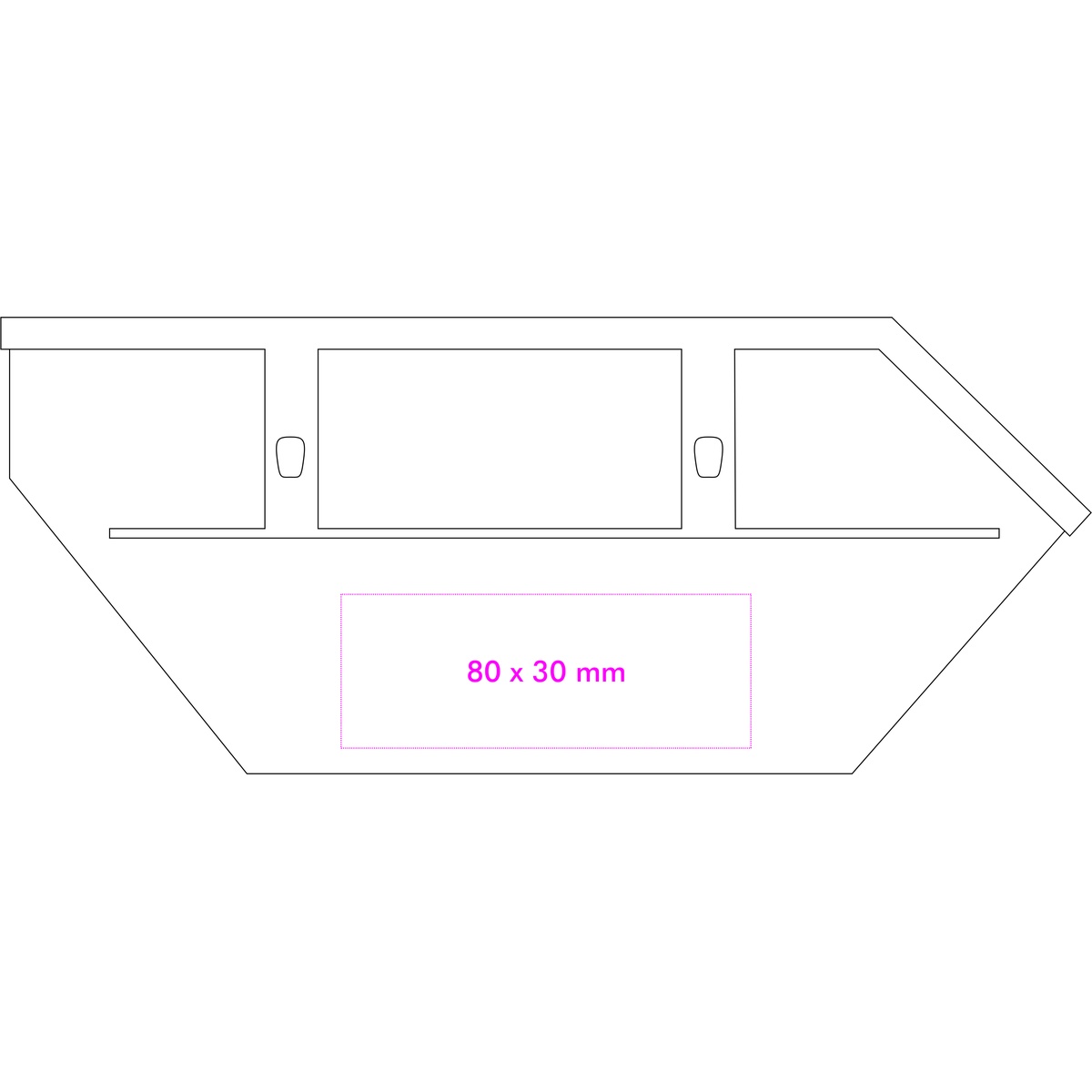 Seite links unten (8 x 3 cm)