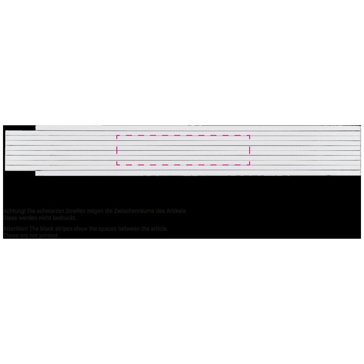 mittig (20 x 90 mm)